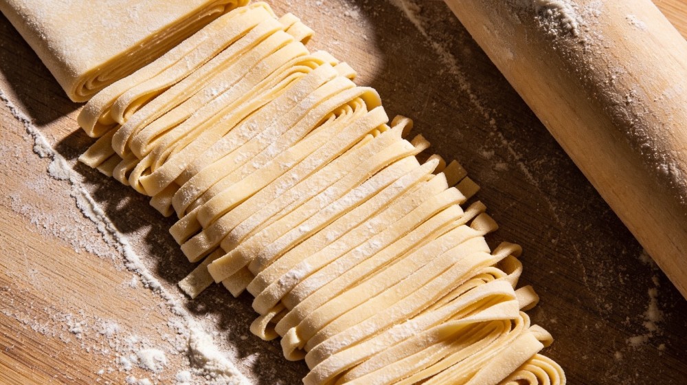 La pasta fresca tirata a mano